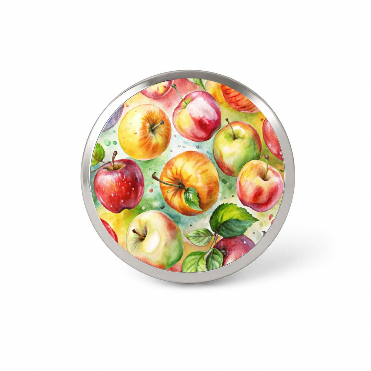 Apples Fruit Watercolor Novelty Hat Backpack Lapel Pin