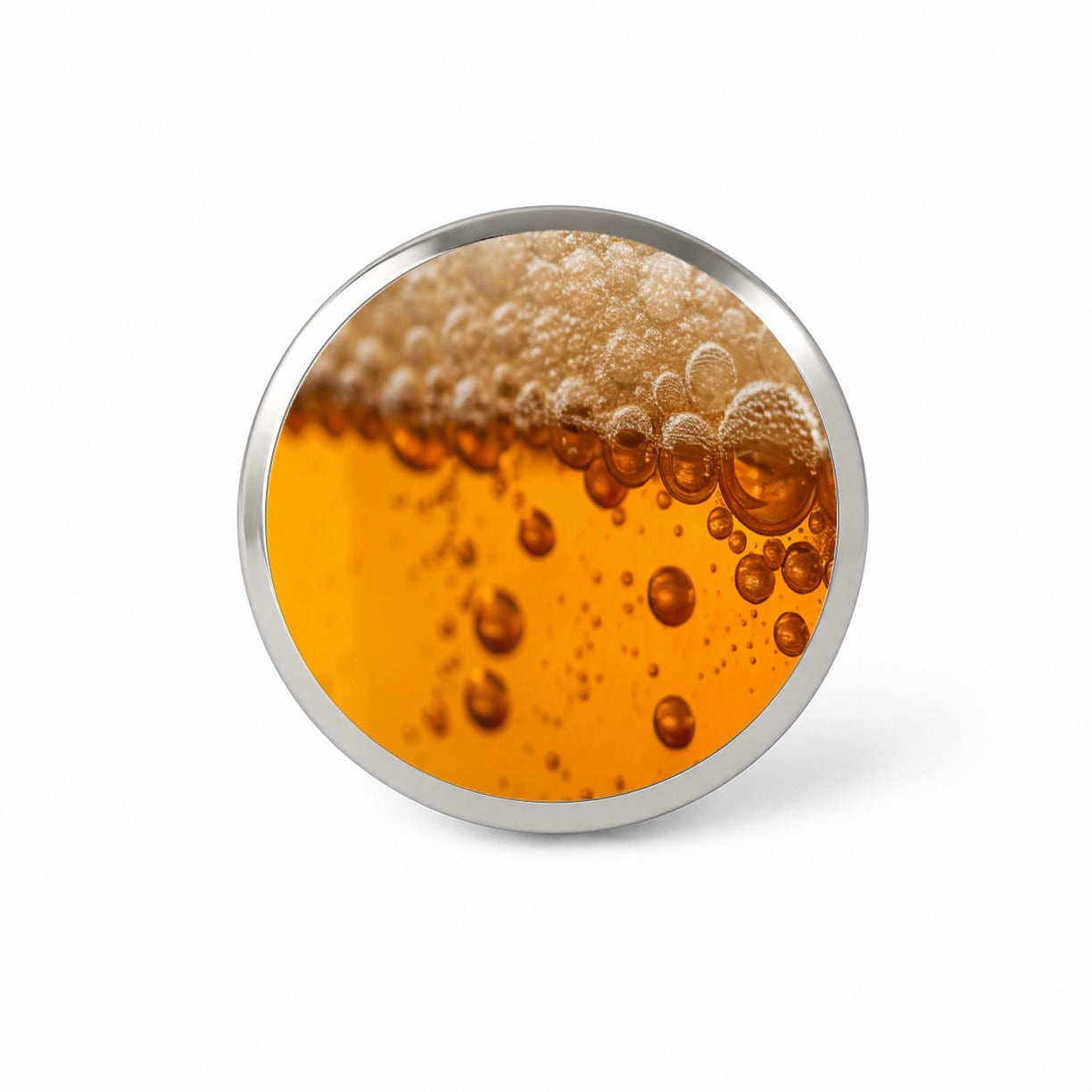 Beer Lager Closeup Foam On Top Funny Novelty Hat Backpack Lapel Pin