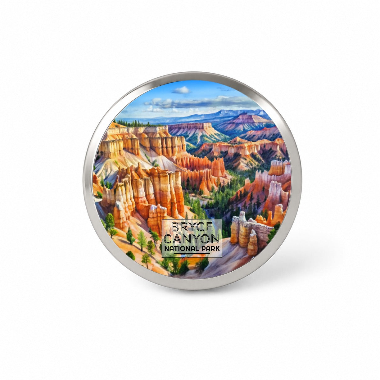 Bryce Canyon National Park Utah Watercolor Novelty Hat Backpack Lapel Pin