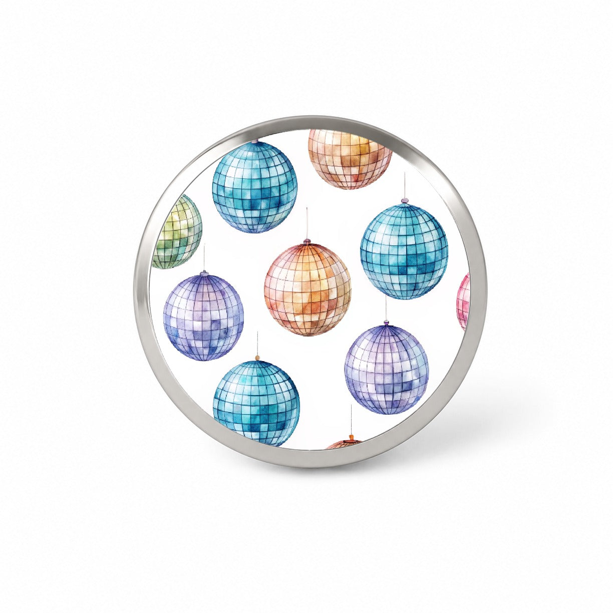 Colorful Disco Balls Novelty Hat Backpack Lapel Pin