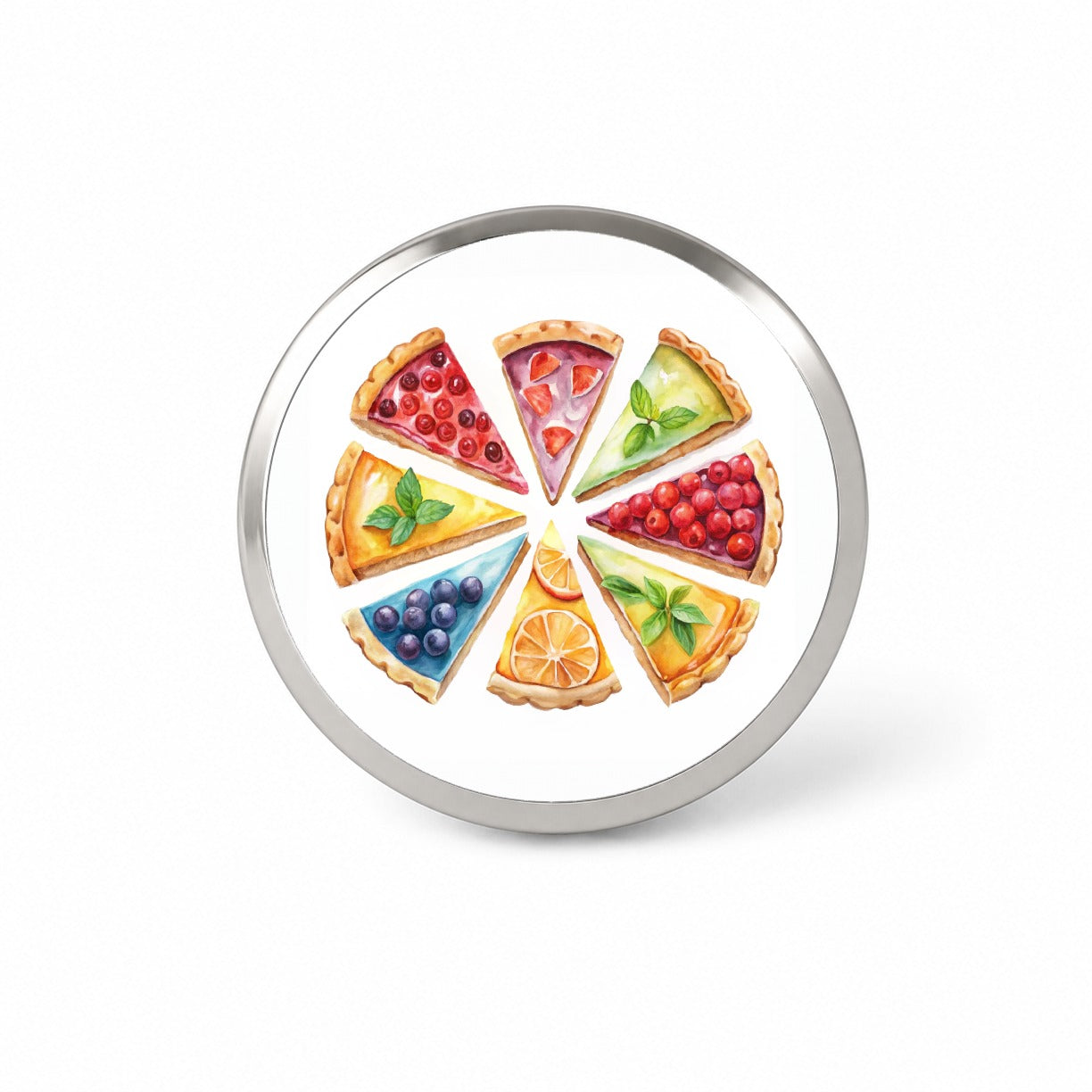 Fruit Pie Slices Novelty Hat Backpack Lapel Pin