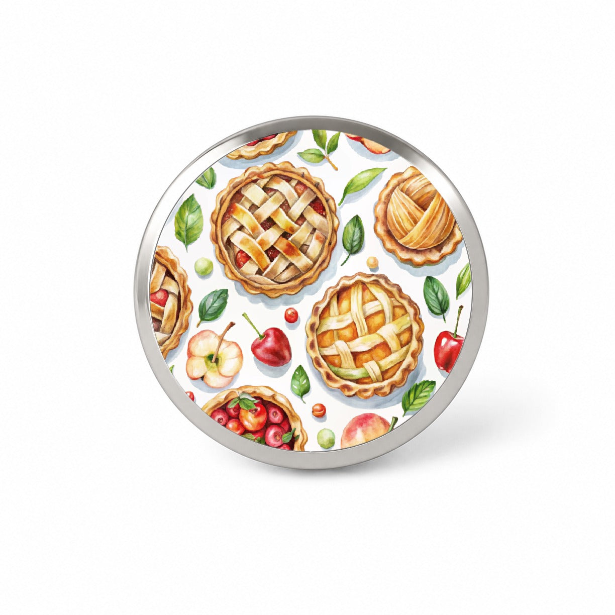 Fruit Pies Apple Cherry Novelty Hat Backpack Lapel Pin