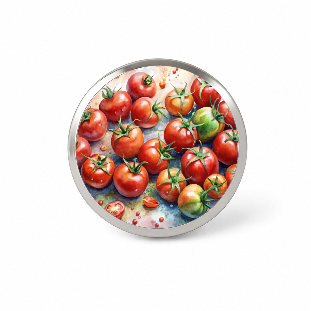Tomatoes Watercolor Novelty Hat Backpack Lapel Pin