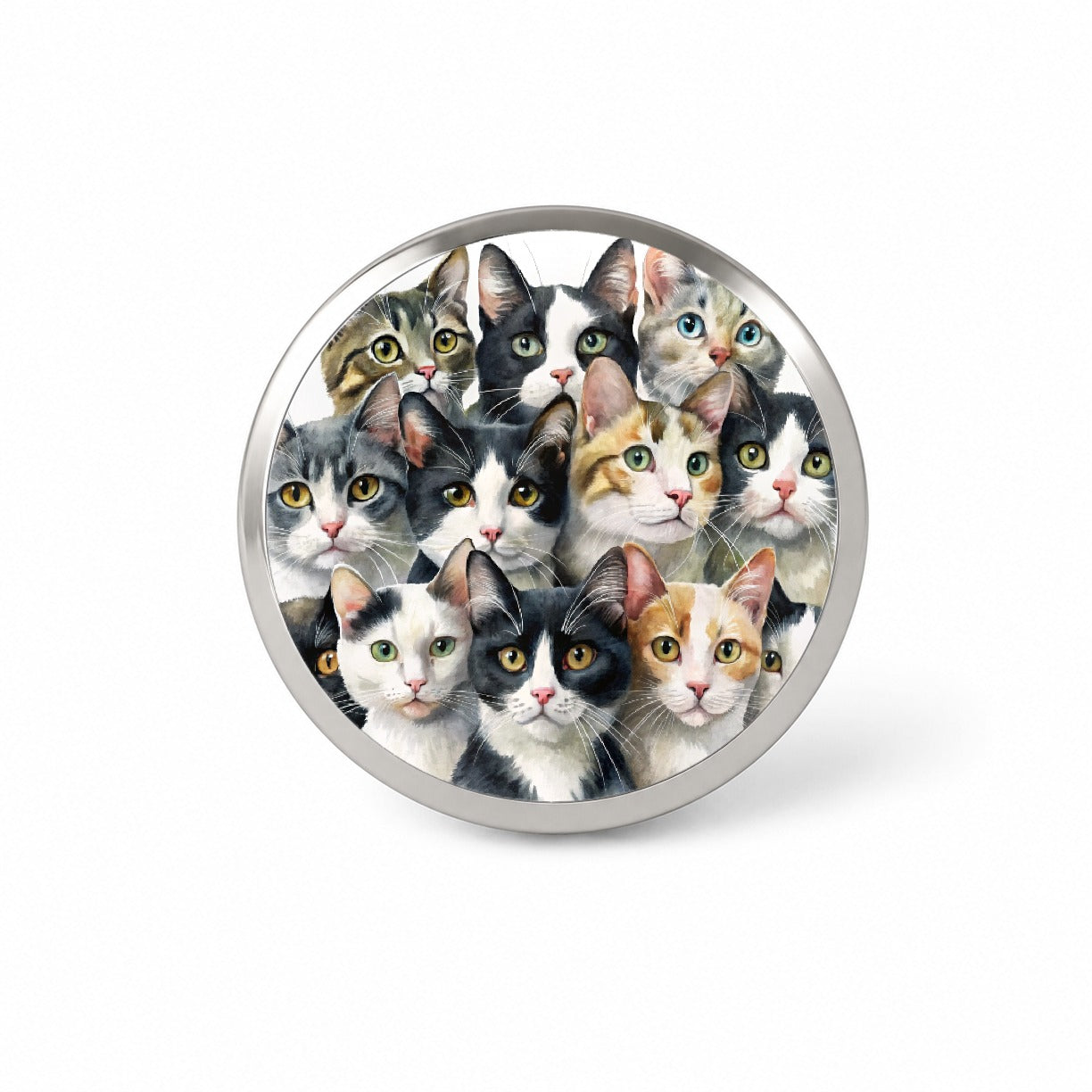 Bunch Of Sweet Cats Novelty Hat Backpack Lapel Pin
