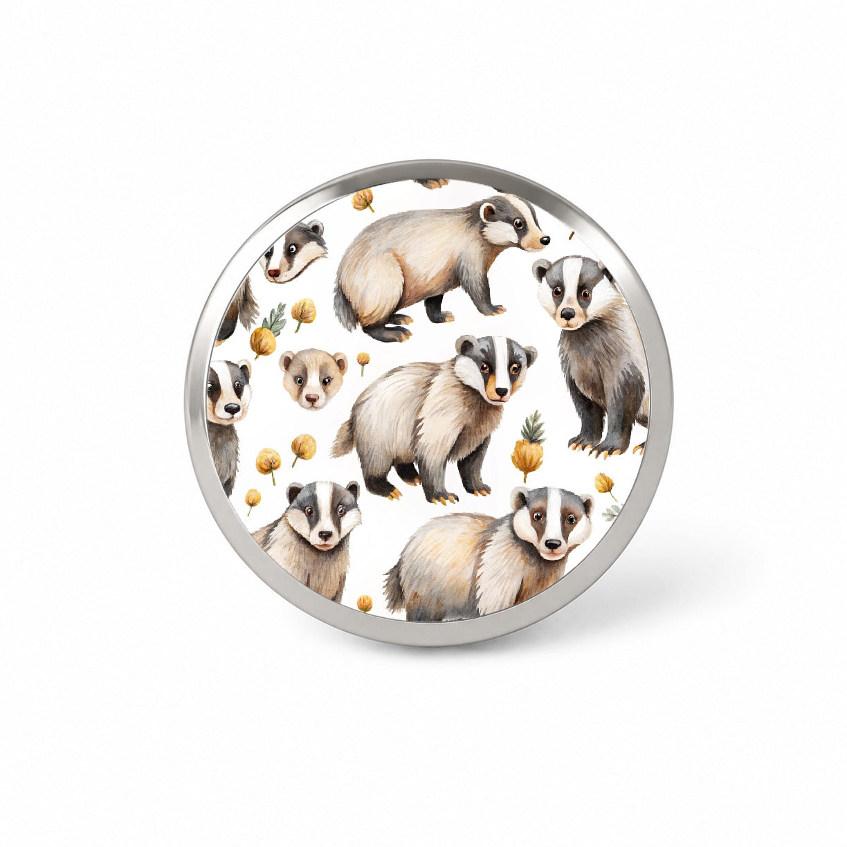 Lots Of Sweet Honey Badgers Novelty Hat Backpack Lapel Pin