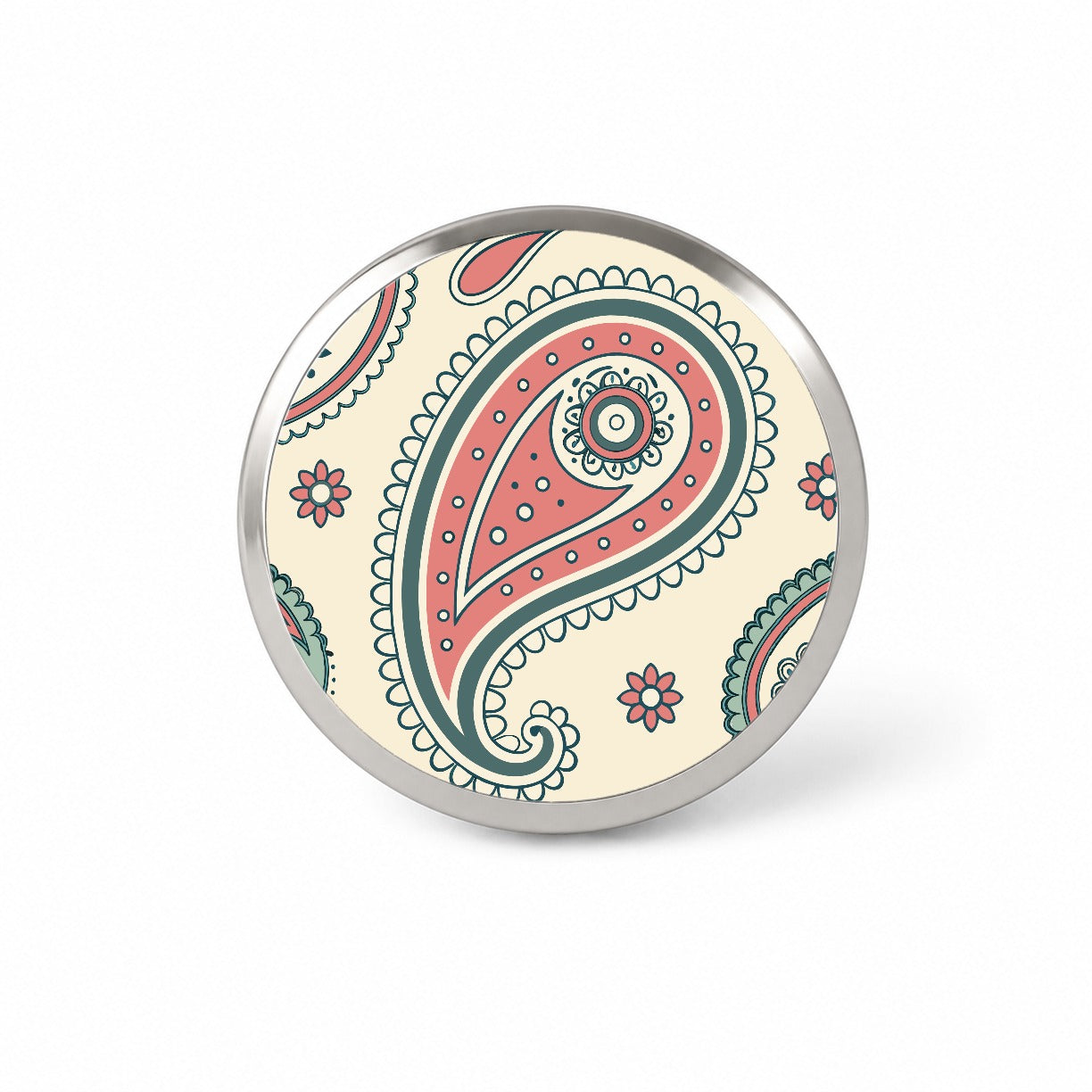 Paisley Pattern Novelty Hat Backpack Lapel Pin