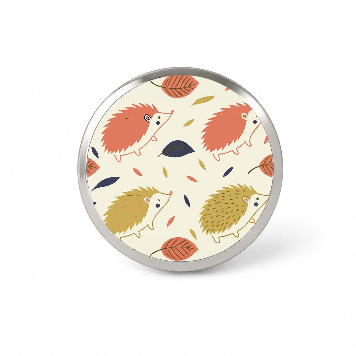 Scattered Hedgehogs Cute Novelty Hat Backpack Lapel Pin