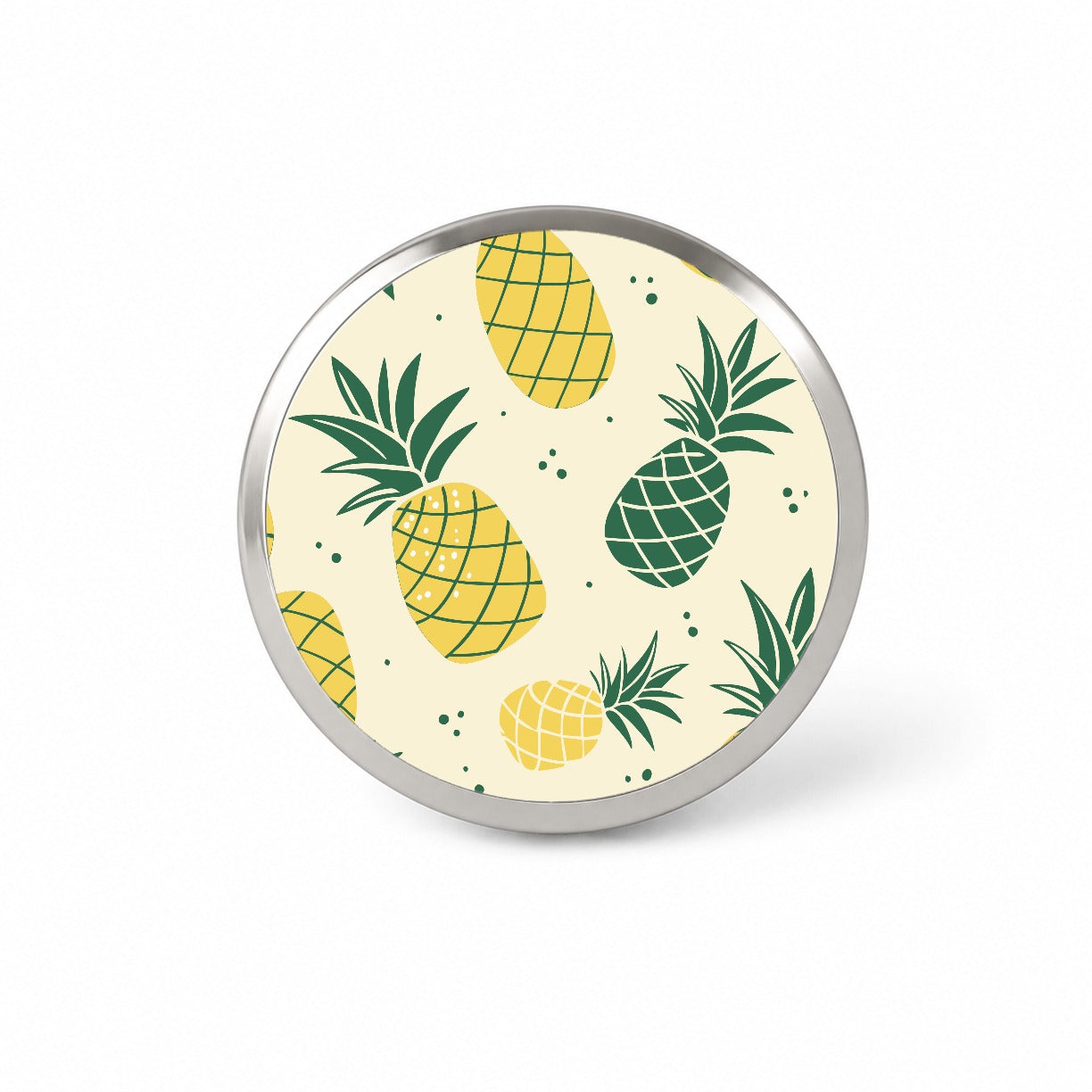 Scattered Tropical Pineapples Novelty Hat Backpack Lapel Pin
