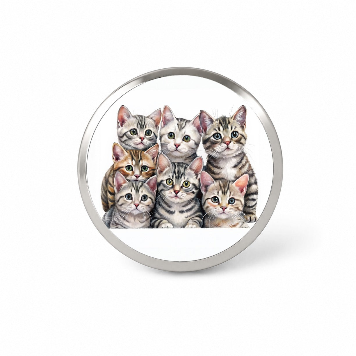 Sweet American Shorthair Cats Novelty Hat Backpack Lapel Pin