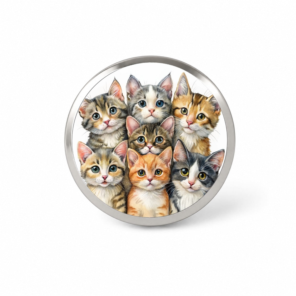 Sweet Manx Cats Novelty Hat Backpack Lapel Pin