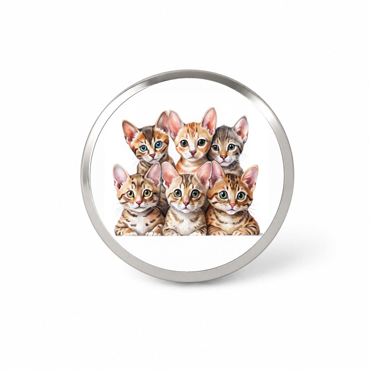 Sweet Ocicat Cats Novelty Hat Backpack Lapel Pin