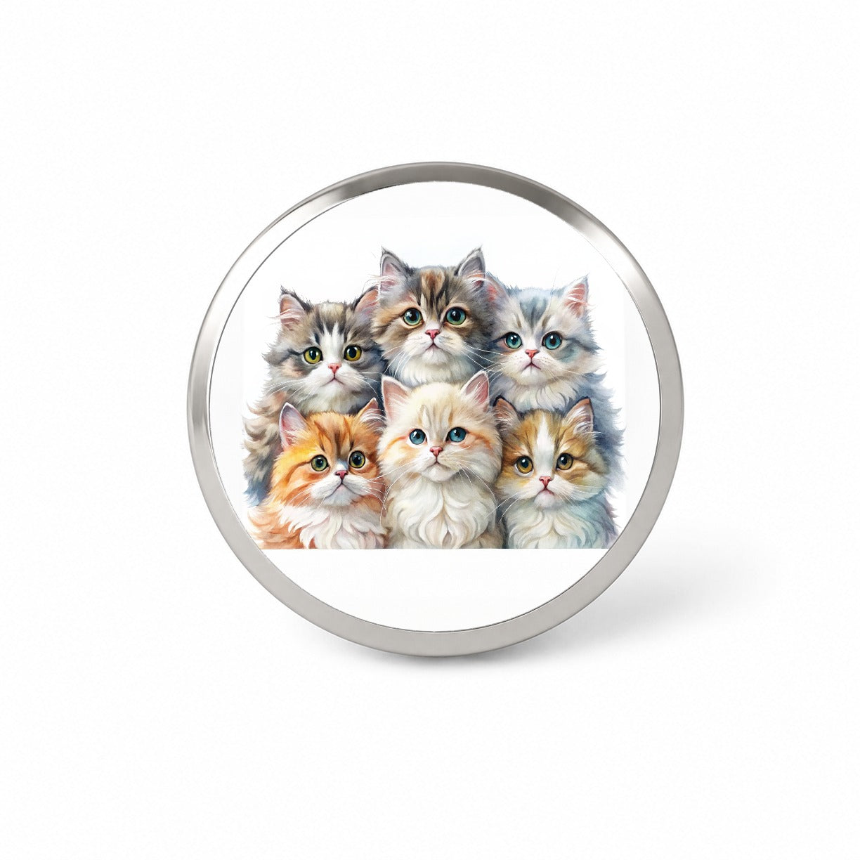 Sweet Persian Cats Novelty Hat Backpack Lapel Pin