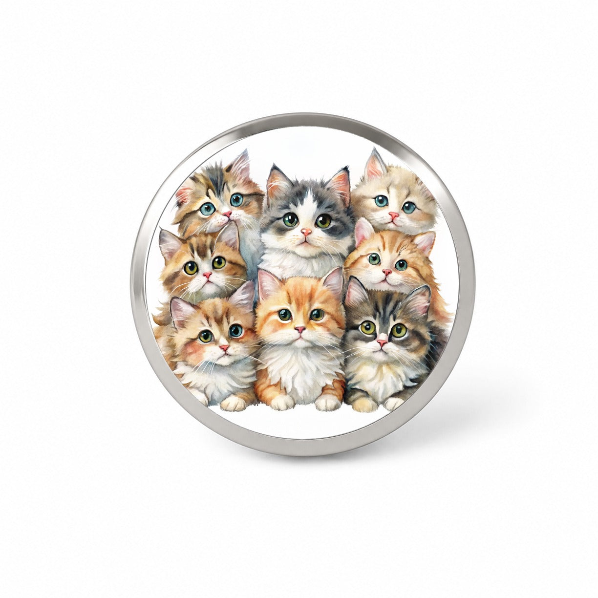 Sweet Ragamuffin Cats Novelty Hat Backpack Lapel Pin