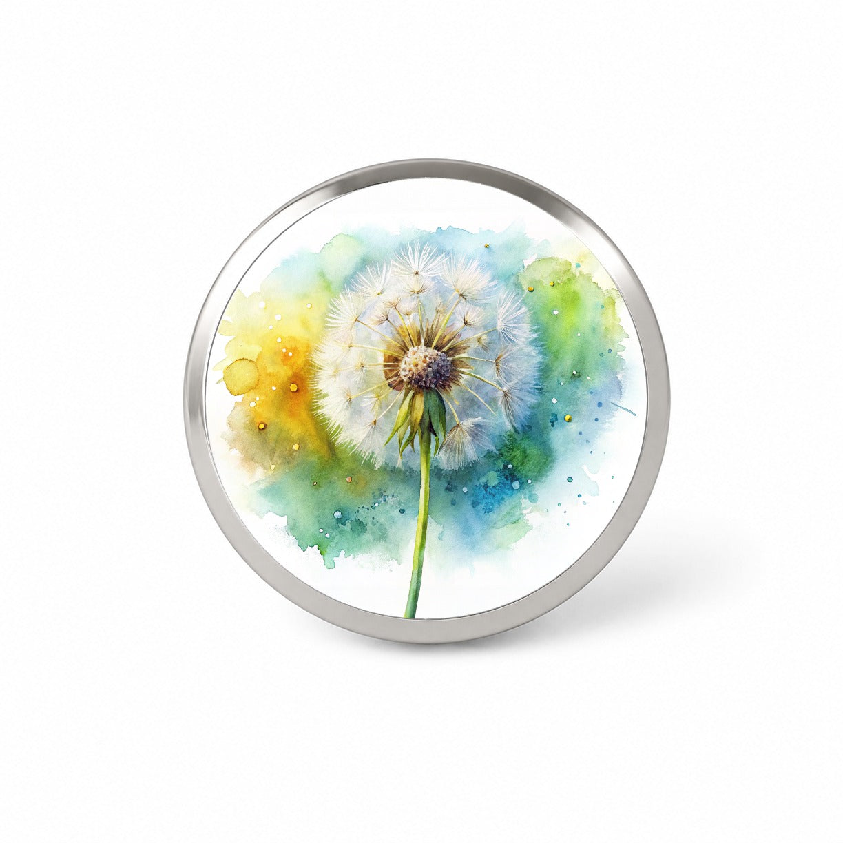 Dandelion Watercolor Novelty Hat Backpack Lapel Pin