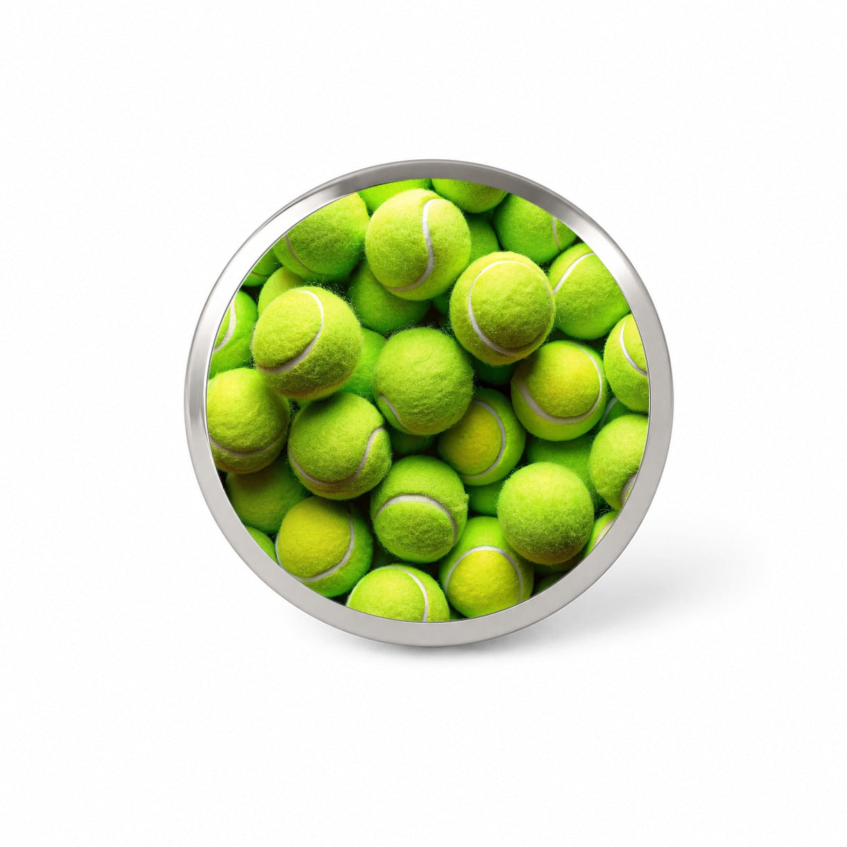 Lots Of Tennis Balls Novelty Hat Backpack Lapel Pin