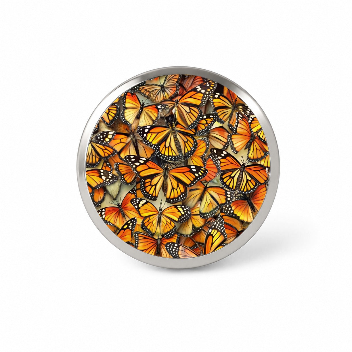 Monarch Butterflies Covering Everything Novelty Hat Backpack Lapel Pin