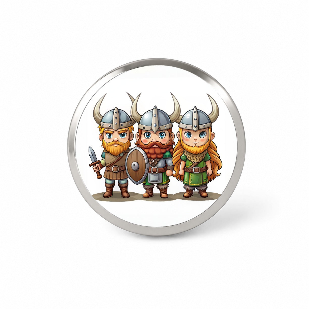 Cute Vikings Novelty Hat Backpack Lapel Pin