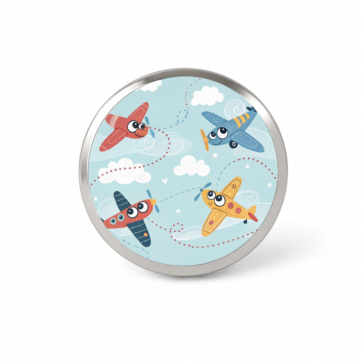Airplanes Cute Cartoon Novelty Hat Backpack Lapel Pin