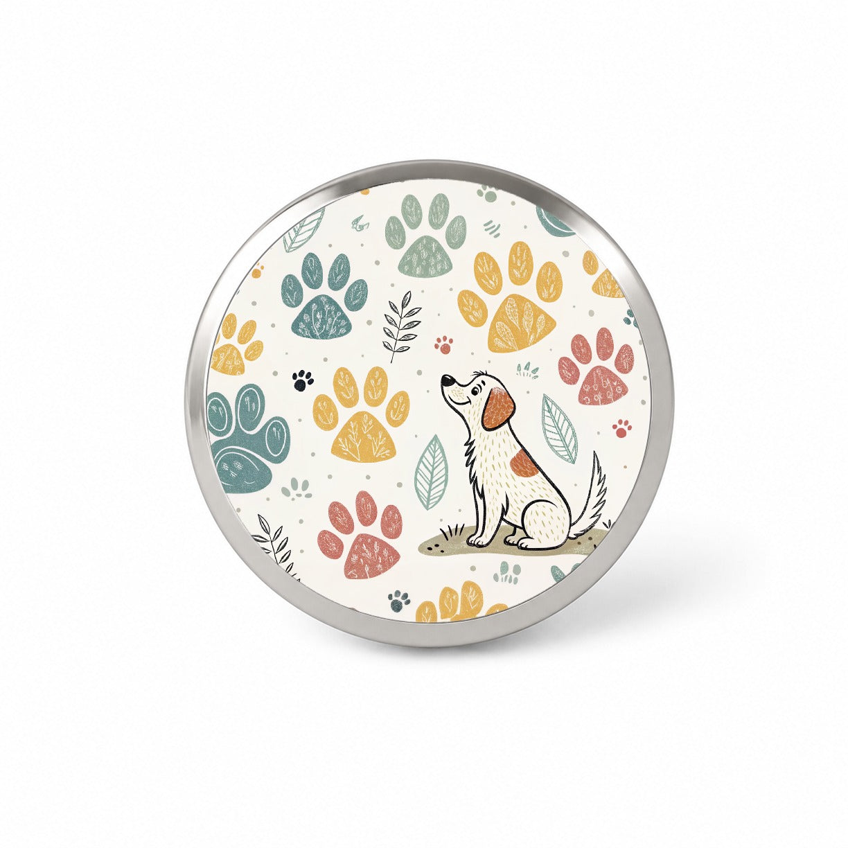Dog Paw Prints Adorable Novelty Hat Backpack Lapel Pin