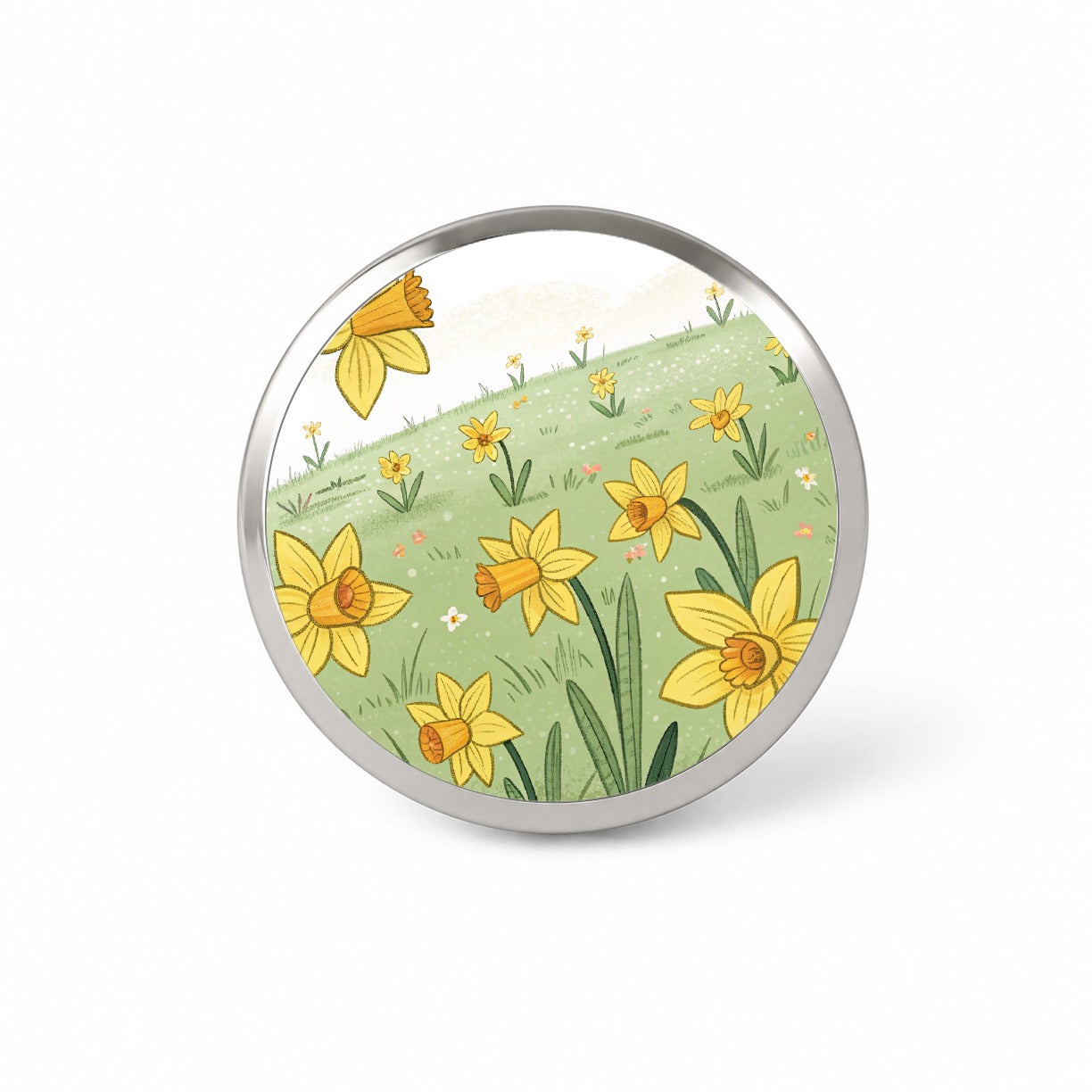 Field Of Daffodils Flowers Novelty Hat Backpack Lapel Pin