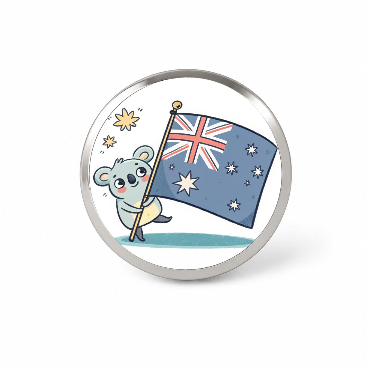 Kawaii Australian Flag Novelty Hat Backpack Lapel Pin