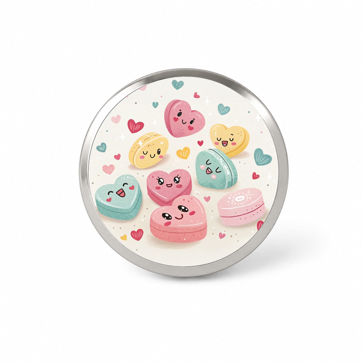Kawaii Candies And Hearts Valentine's Day Novelty Hat Backpack Lapel Pin