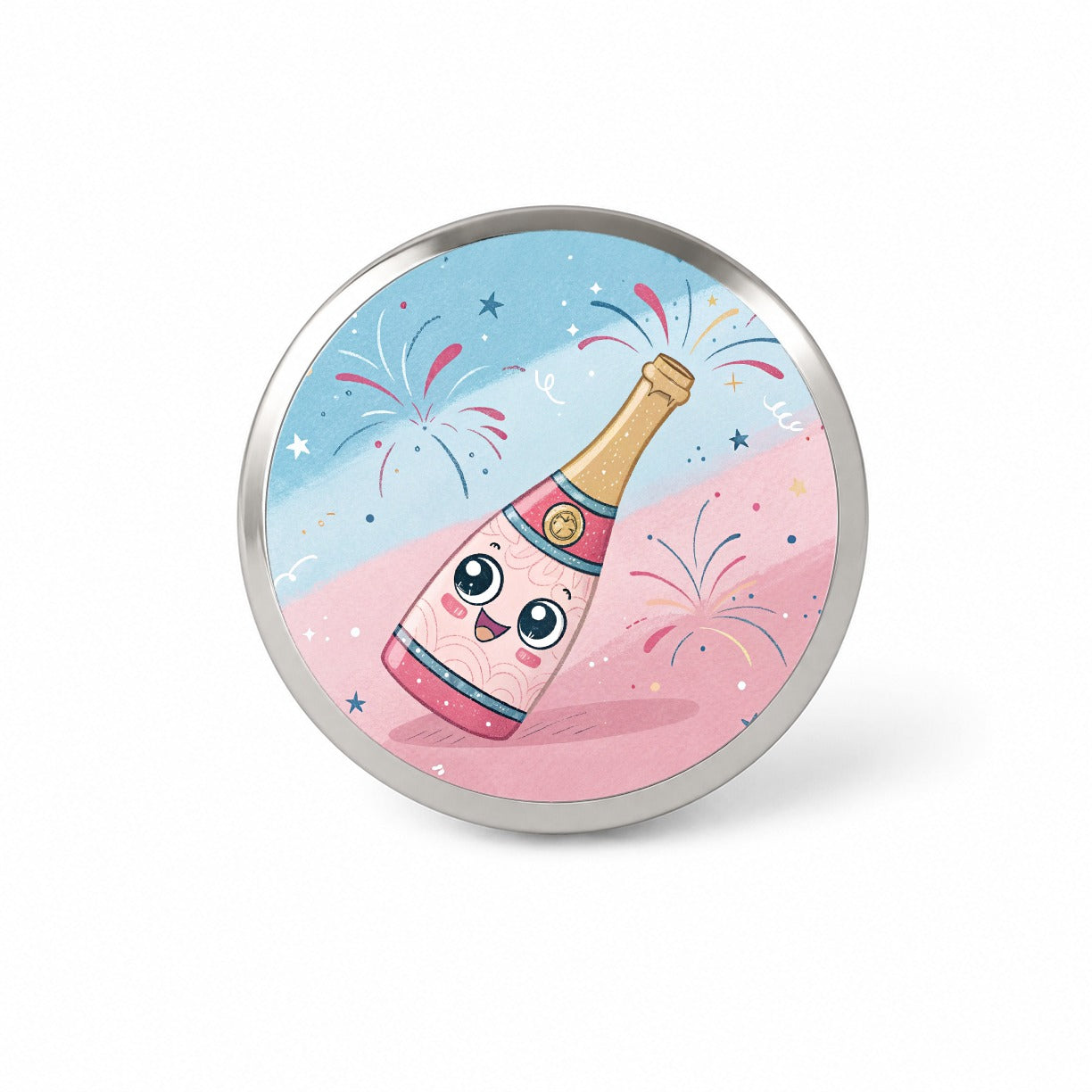 Kawaii Champagne Celebrate Novelty Hat Backpack Lapel Pin