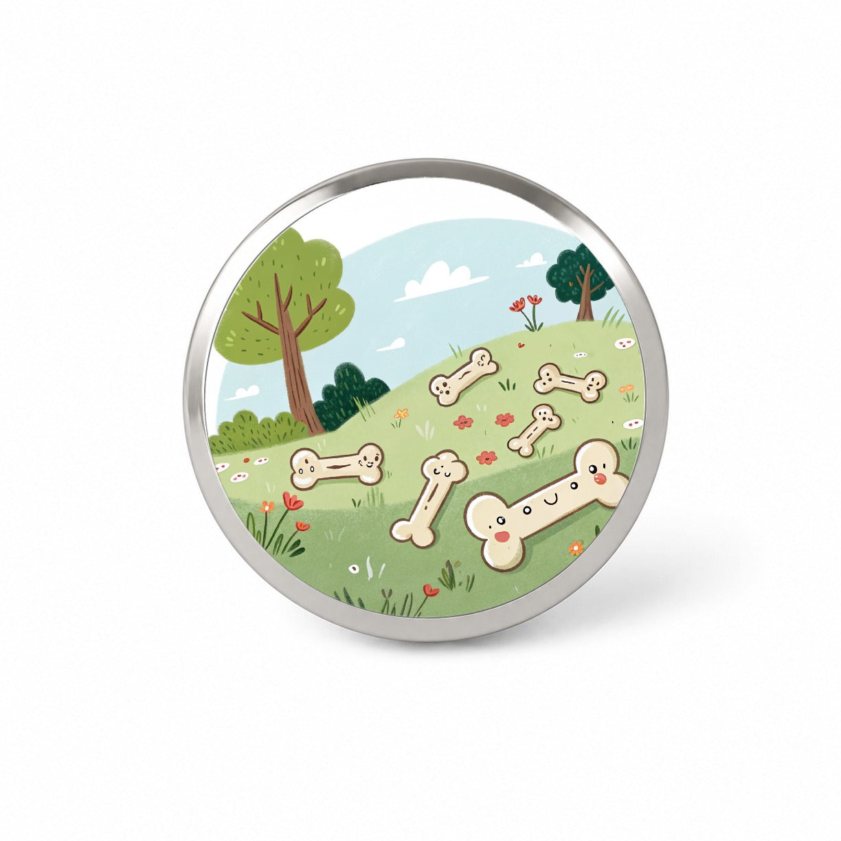 Kawaii Dog Bones Novelty Hat Backpack Lapel Pin