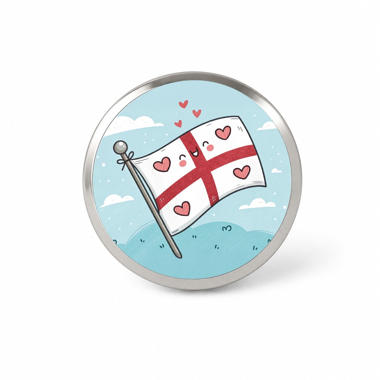Kawaii England Flag Novelty Hat Backpack Lapel Pin