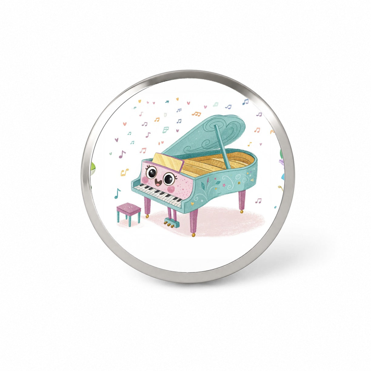 Kawaii Grand Piano Music Novelty Hat Backpack Lapel Pin