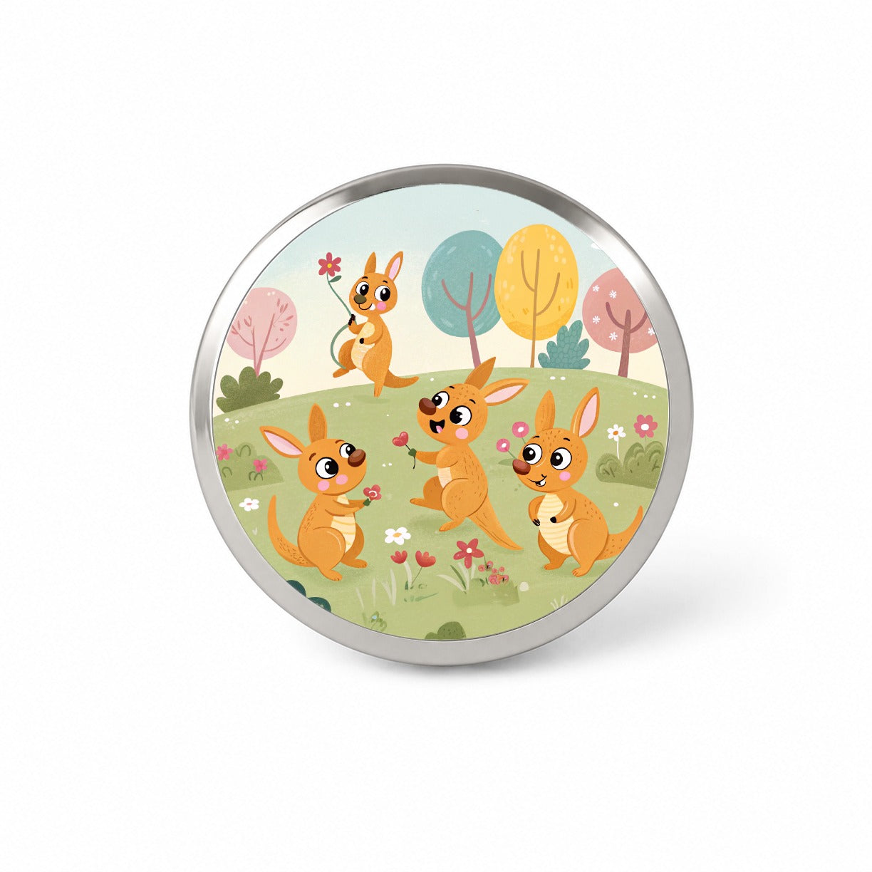 Kawaii Kangaroos Novelty Hat Backpack Lapel Pin