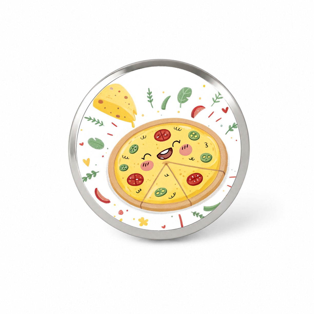 Kawaii Pizza Novelty Hat Backpack Lapel Pin