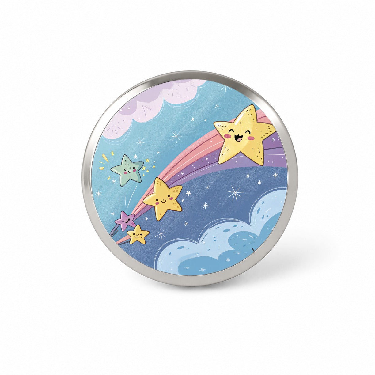 Kawaii Shooting Stars In Space Novelty Hat Backpack Lapel Pin
