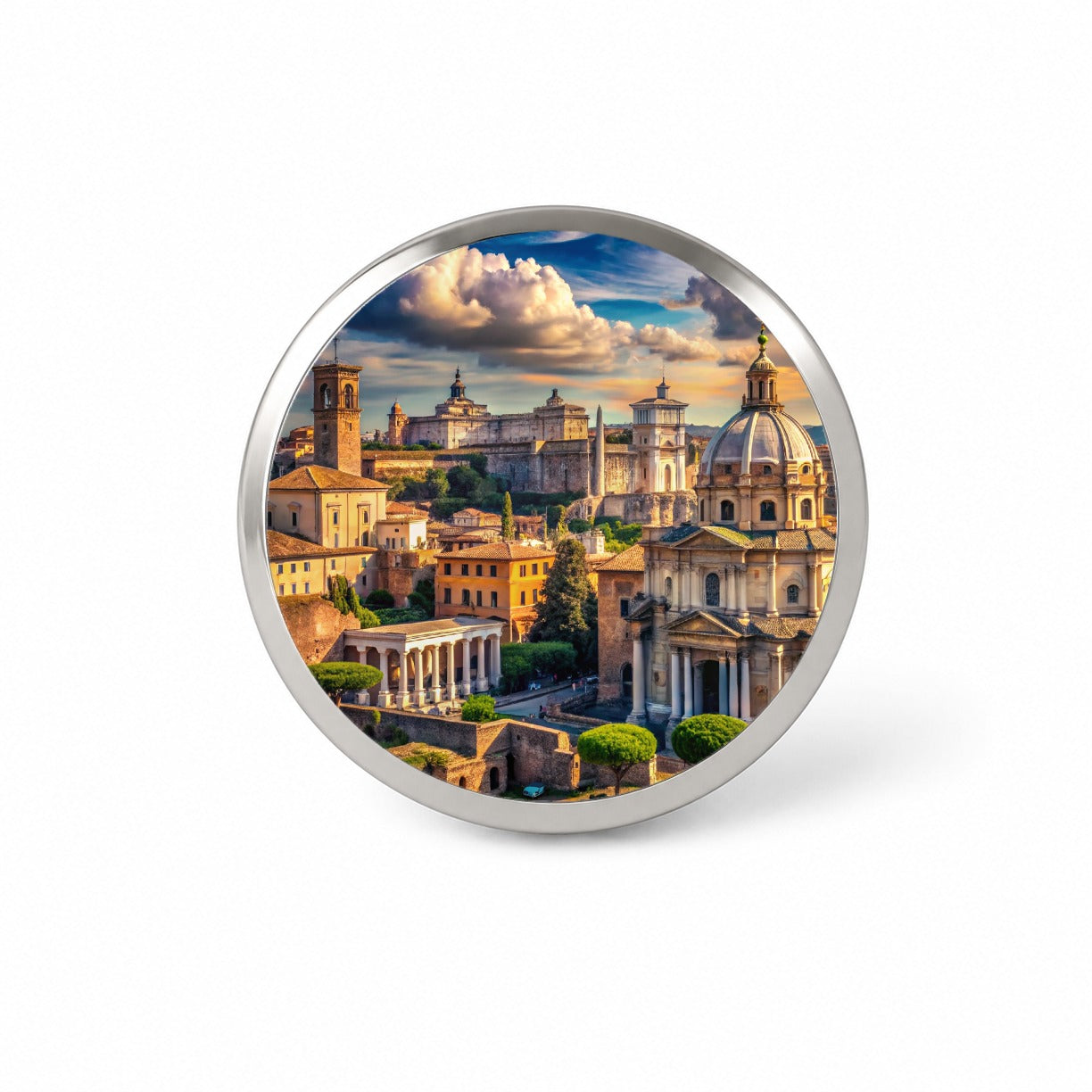 Ancient Rome City Roman Cityscape Novelty Hat Backpack Lapel Pin