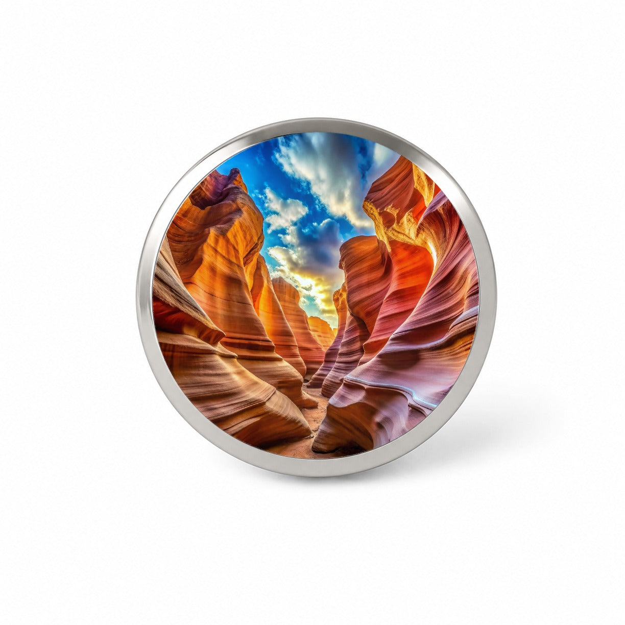 Antelope Slot Canyon Utah Nevada Novelty Hat Backpack Lapel Pin