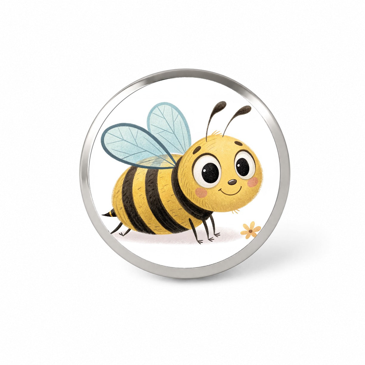 Bumble Bee Children's Illustration Style Novelty Hat Backpack Lapel Pin