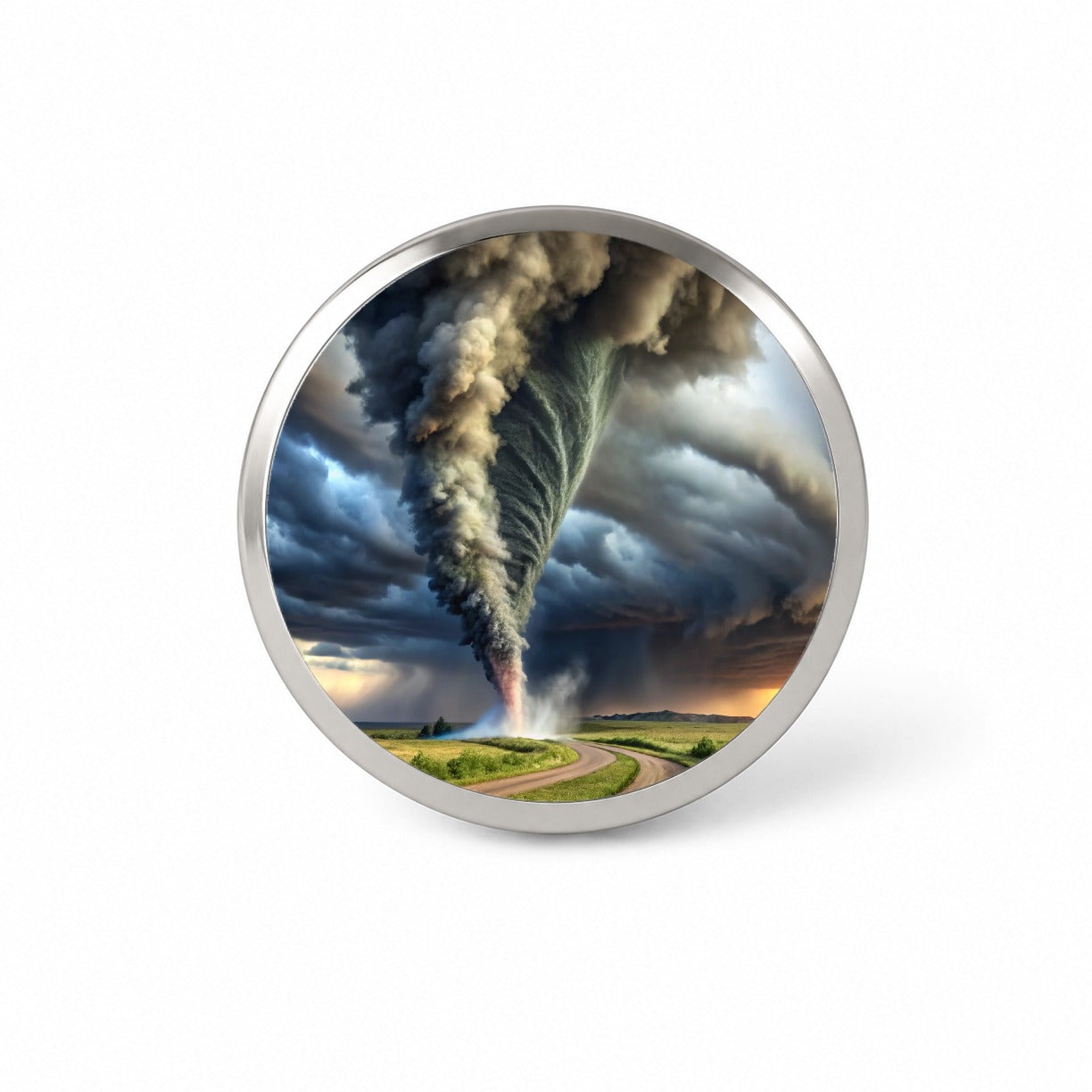 Dark and Scary Tornado Twister Novelty Hat Backpack Lapel Pin