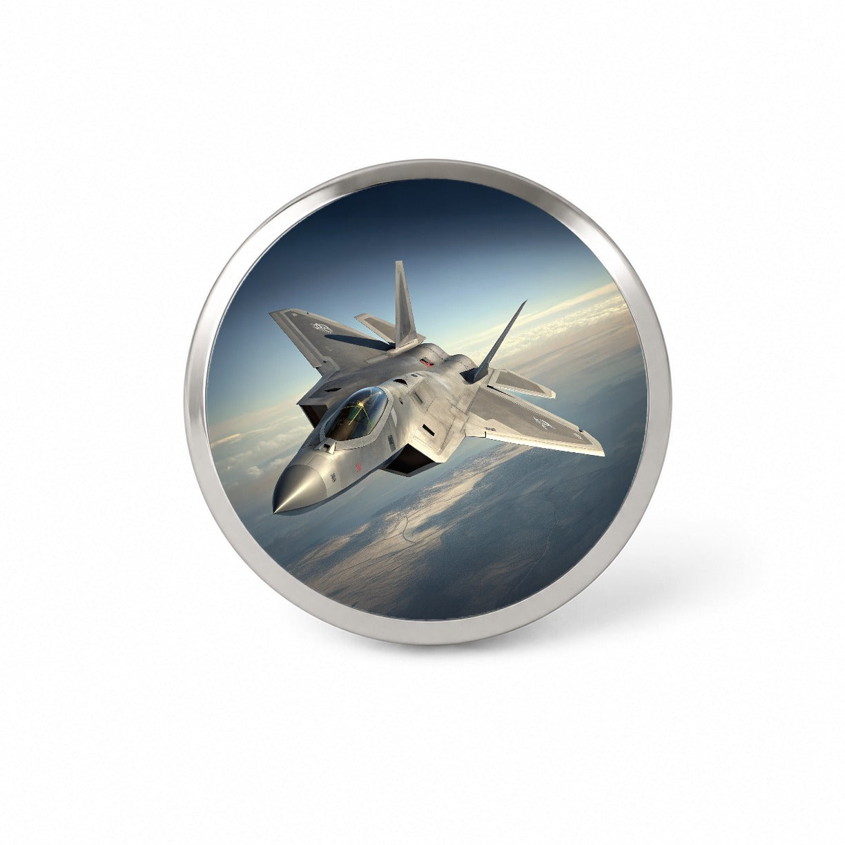 F-22 Raptor US Air Force Air Superiority Fighter Plane Novelty Hat Backpack Lapel Pin