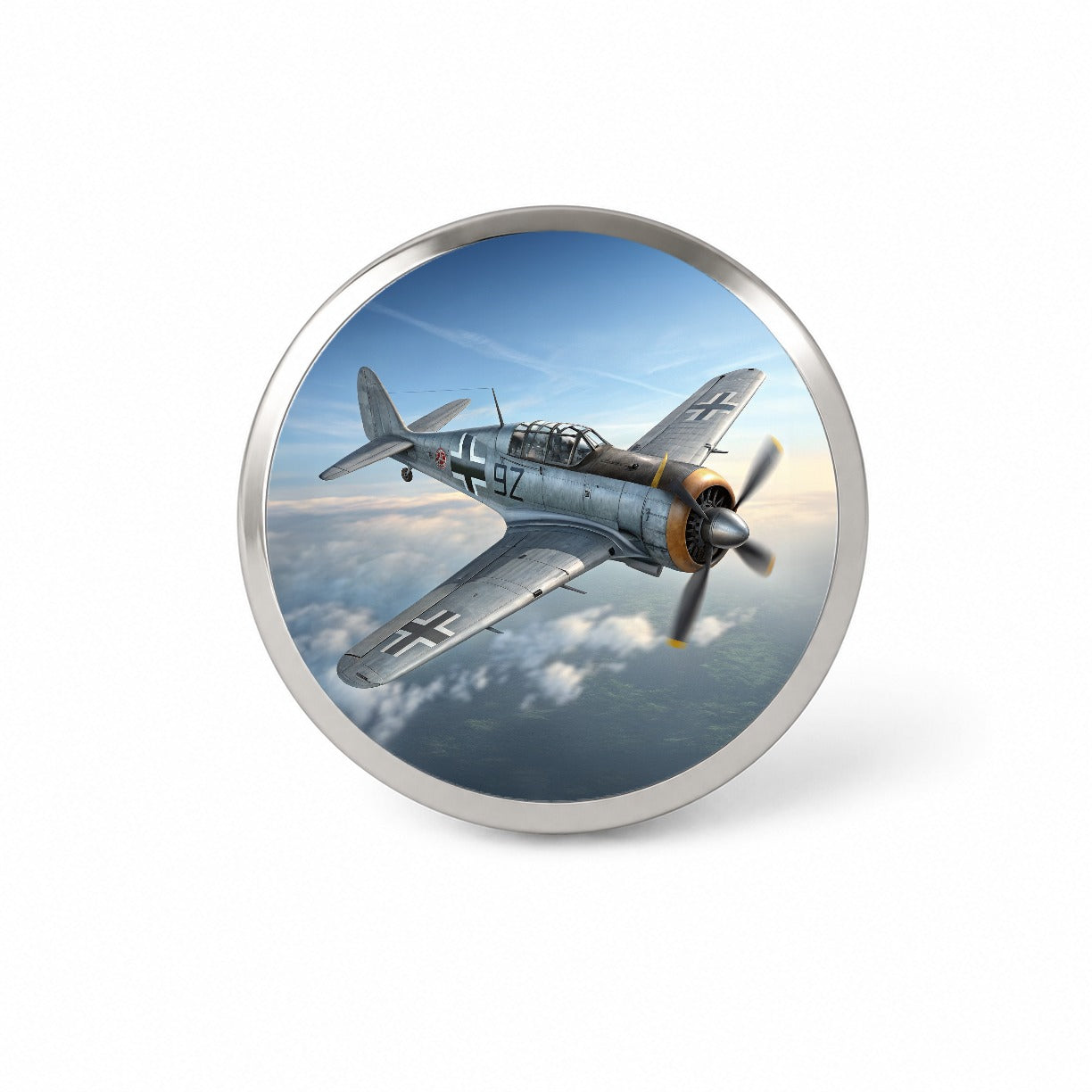 Focke Wulf Fw-190 WWII German Fighter Plane Novelty Hat Backpack Lapel Pin