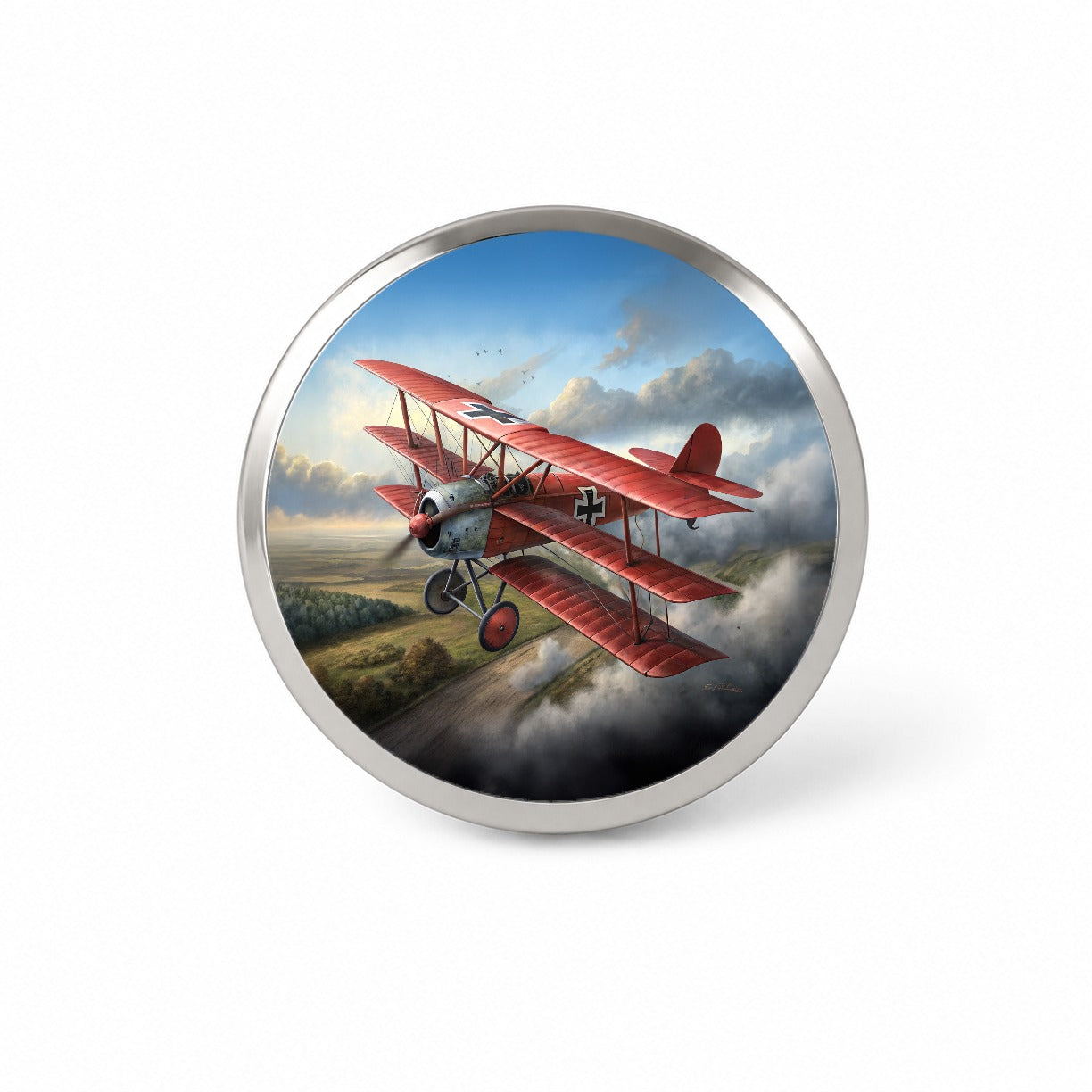 Fokker Dr.I Triplane WWI German Fighter Plane Novelty Hat Backpack Lapel Pin