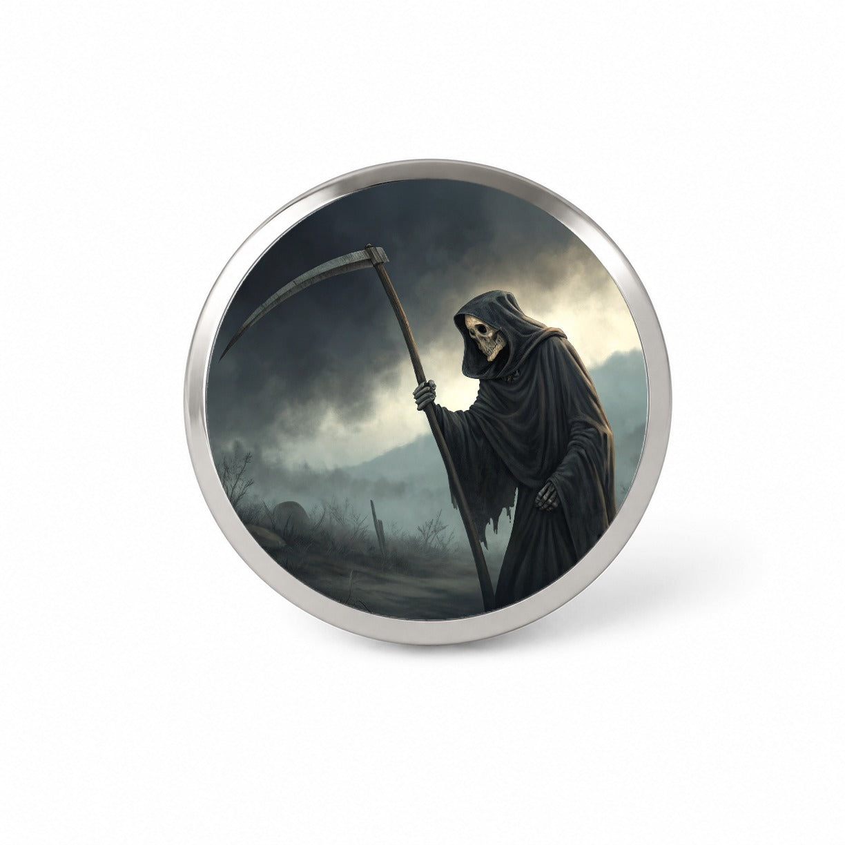 Grim Reaper Death Halloween Novelty Hat Backpack Lapel Pin