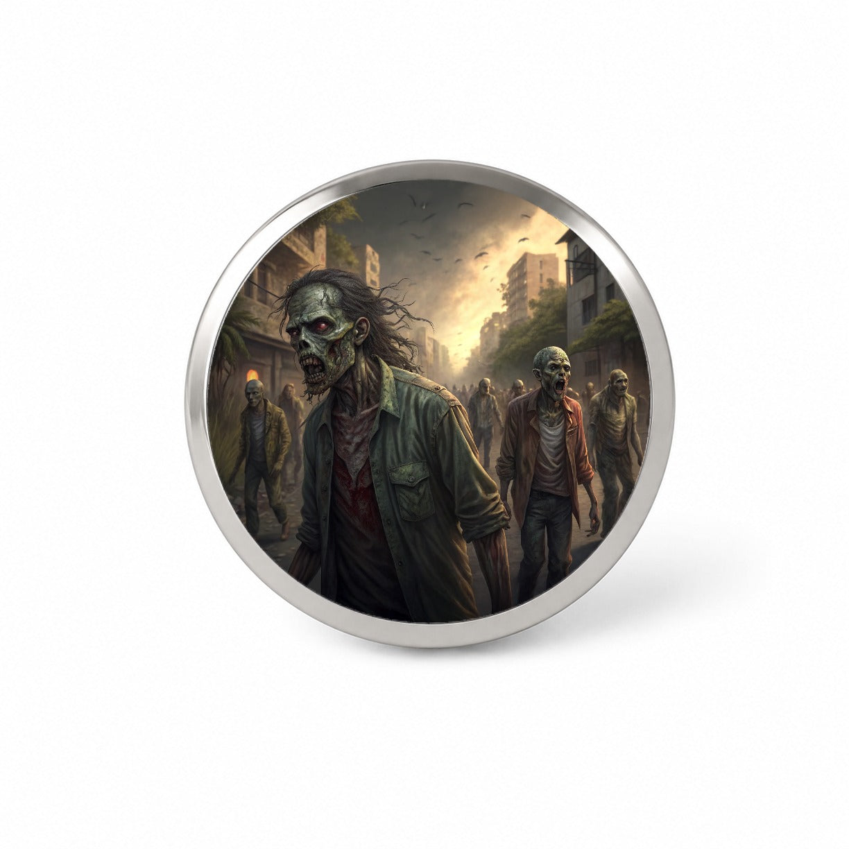 Horde Of Zombies Monsters Halloween Novelty Hat Backpack Lapel Pin