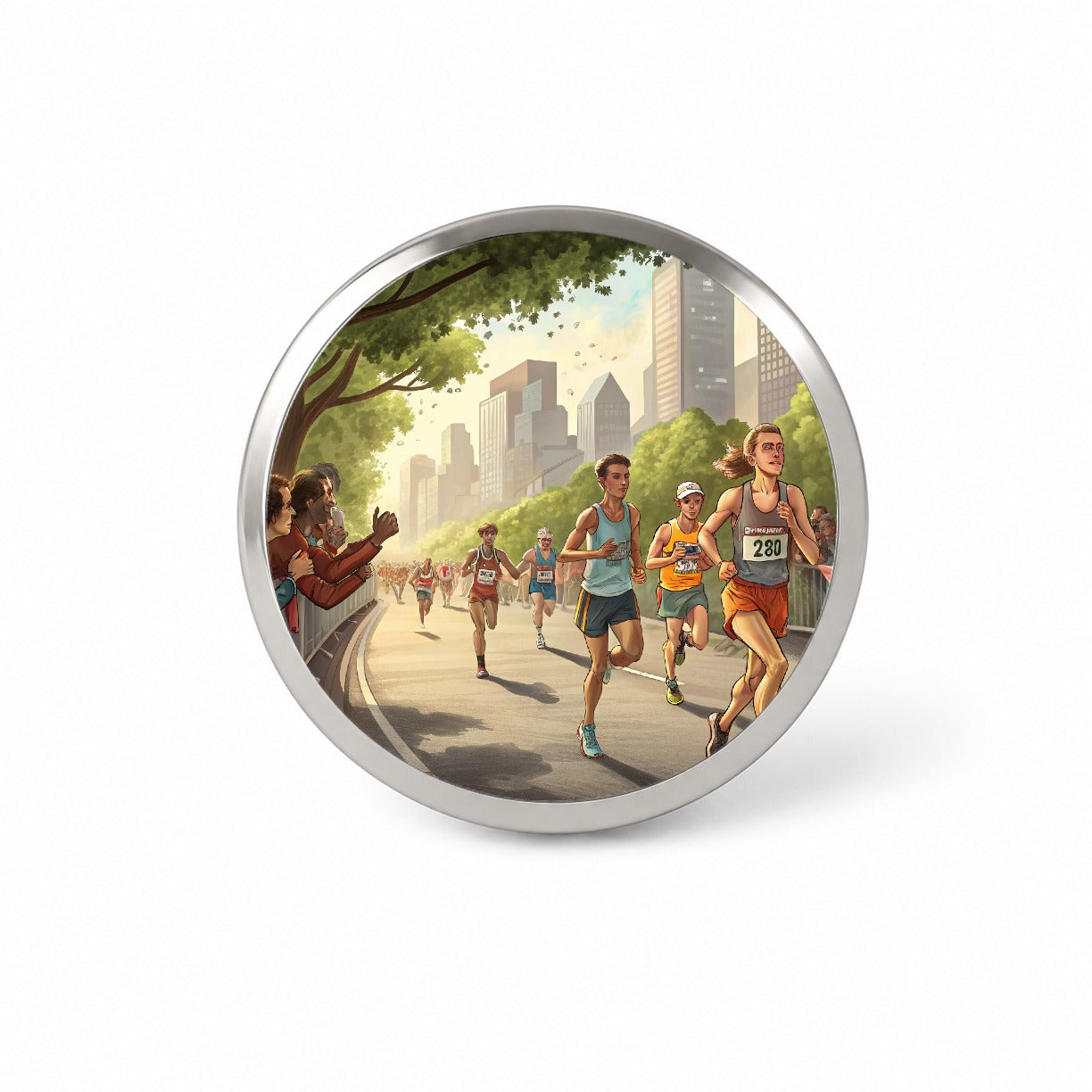 Marathon Running Race Jogging Novelty Hat Backpack Lapel Pin