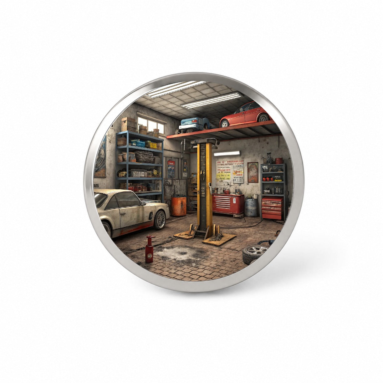 Mechanic Auto Garage Shop Novelty Hat Backpack Lapel Pin
