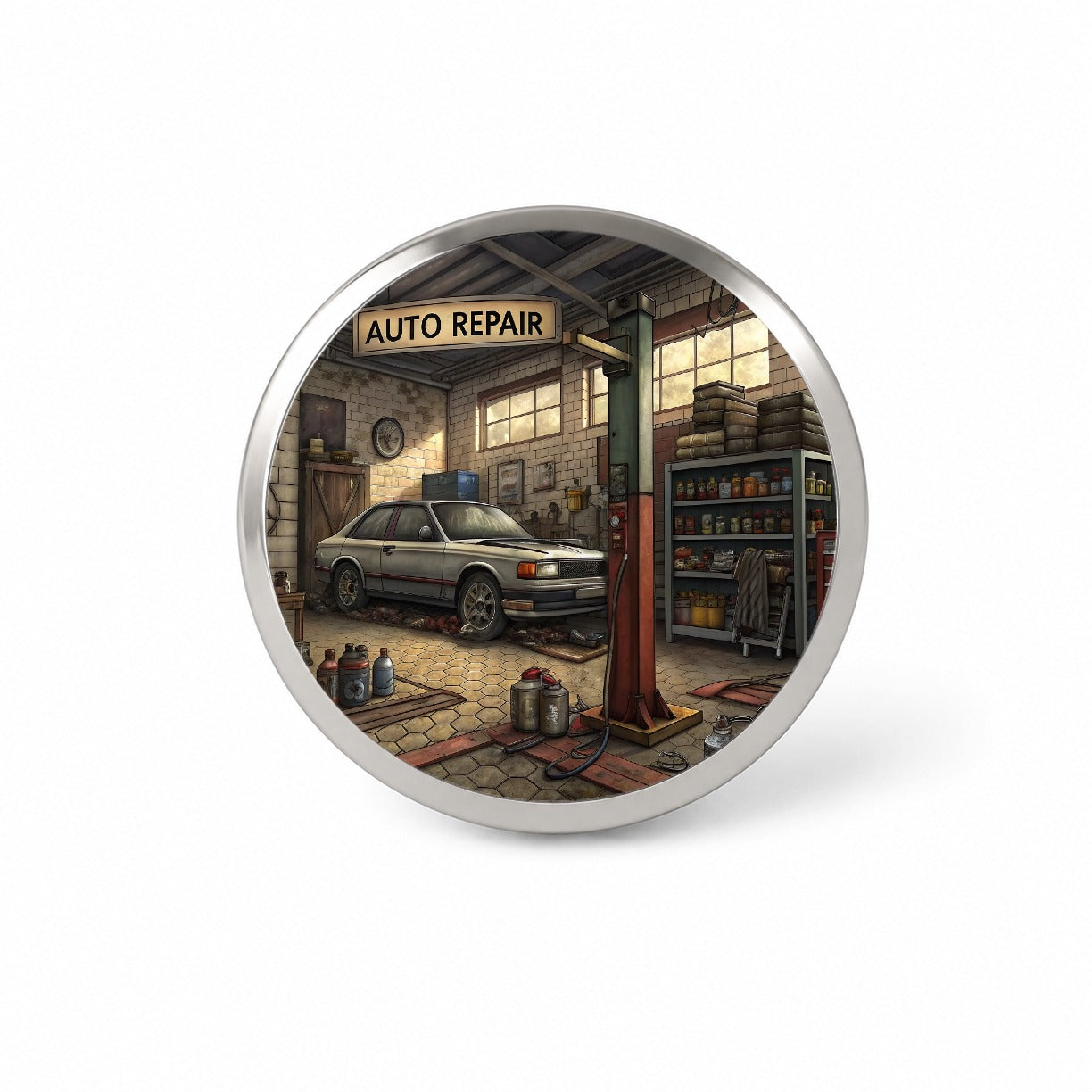 Mechanic's Automotive Repair Garage Novelty Hat Backpack Lapel Pin