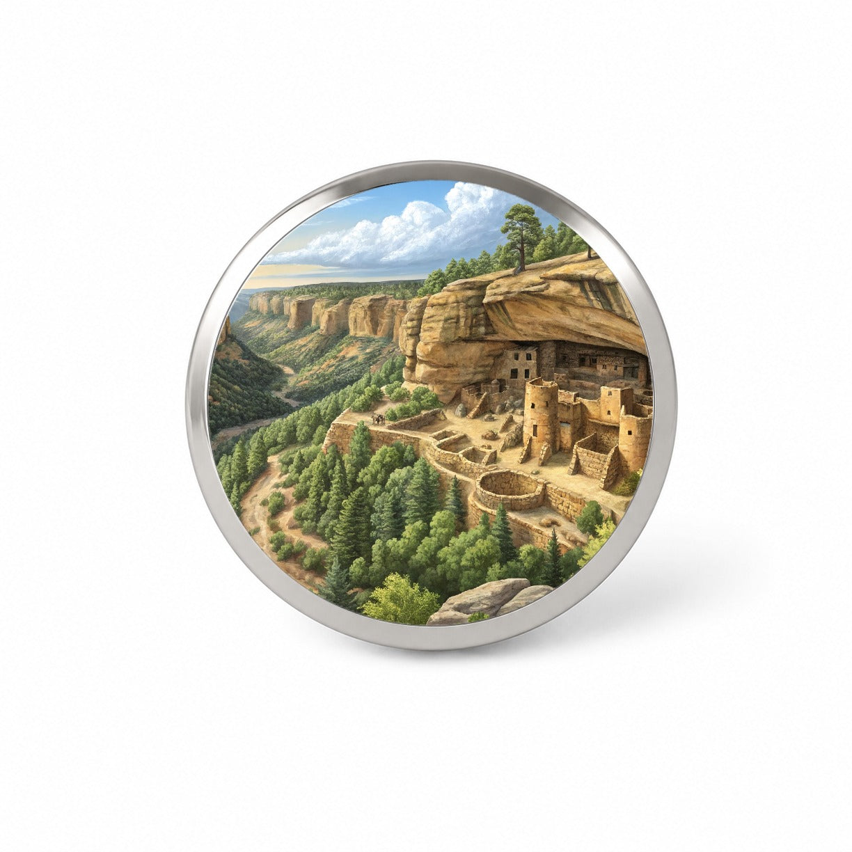 Mesa Verde National Park Colorado Novelty Hat Backpack Lapel Pin