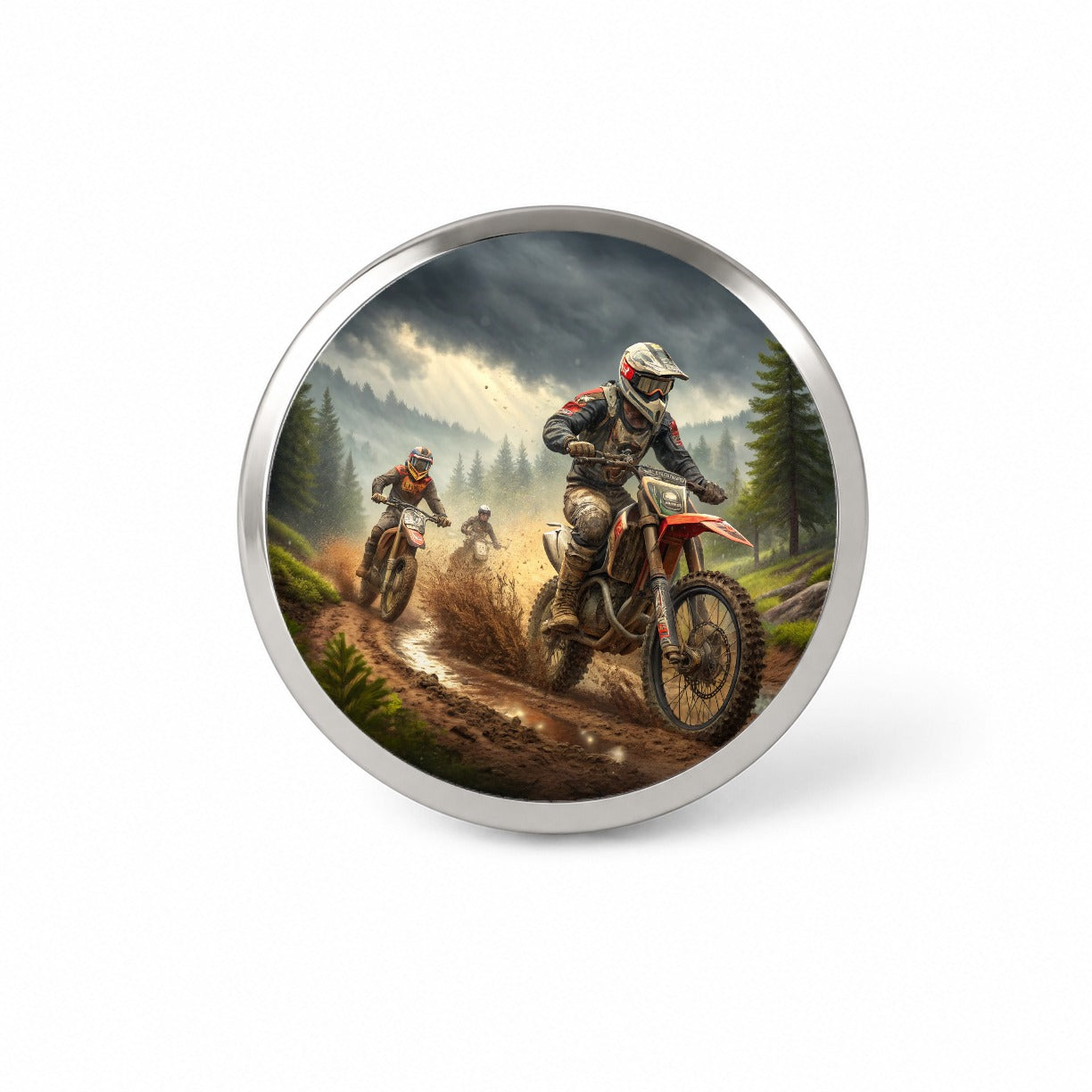 Motocross Off Road Dirt Bikes Racing Novelty Hat Backpack Lapel Pin