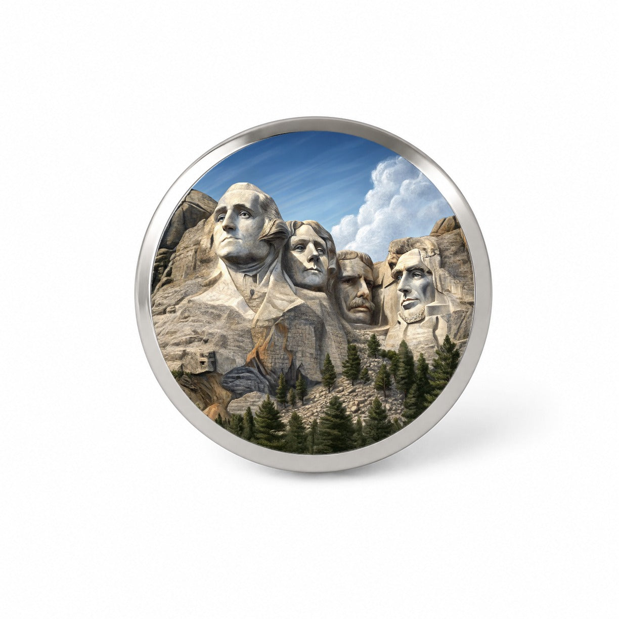 Mount Rushmore National Memorial Black Hills South Dakota Novelty Hat Backpack Lapel Pin