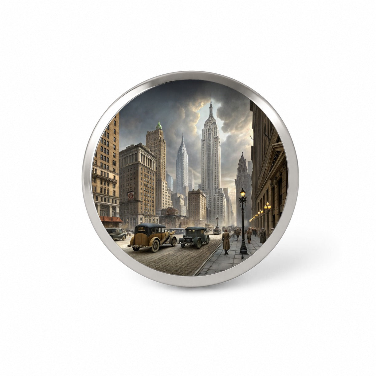 New York City in the 1900's Novelty Hat Backpack Lapel Pin