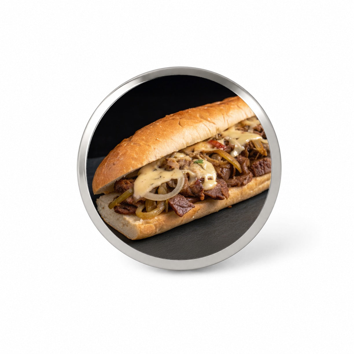 Philly Cheesesteak Sub Sandwich Novelty Hat Backpack Lapel Pin